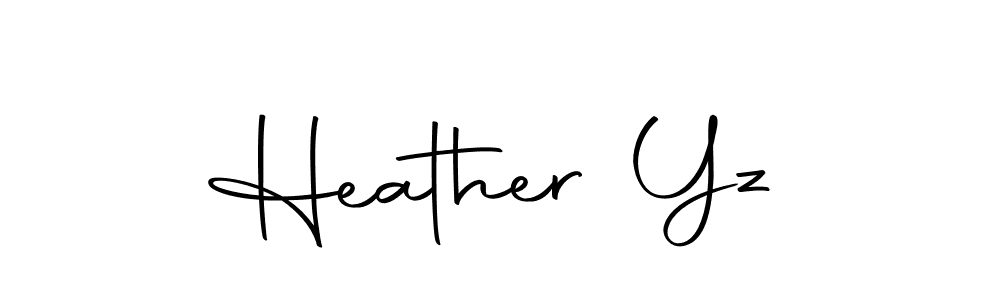 Similarly Autography-DOLnW is the best handwritten signature design. Signature creator online .You can use it as an online autograph creator for name Heather Yz. Heather Yz signature style 10 images and pictures png