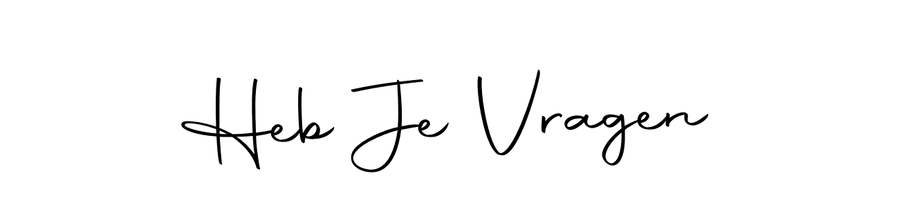 Make a beautiful signature design for name Heb Je Vragen. With this signature (Autography-DOLnW) style, you can create a handwritten signature for free. Heb Je Vragen signature style 10 images and pictures png