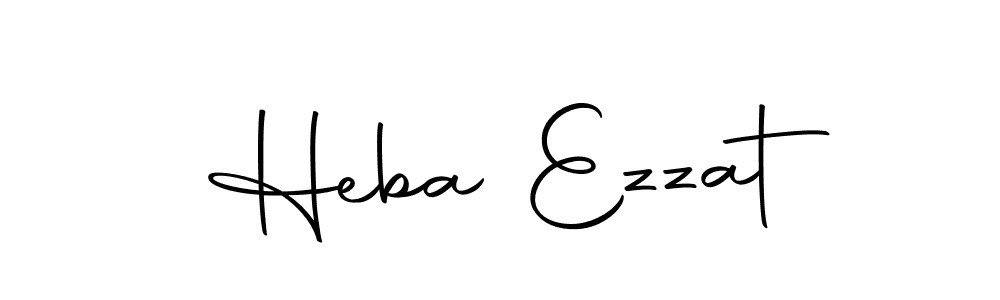 Create a beautiful signature design for name Heba Ezzat. With this signature (Autography-DOLnW) fonts, you can make a handwritten signature for free. Heba Ezzat signature style 10 images and pictures png