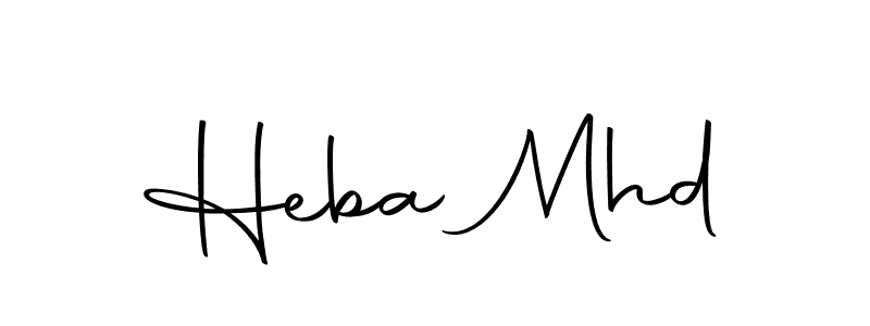 Make a beautiful signature design for name Heba Mhd. With this signature (Autography-DOLnW) style, you can create a handwritten signature for free. Heba Mhd signature style 10 images and pictures png
