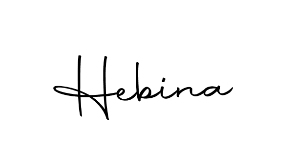 Make a beautiful signature design for name Hebina. Use this online signature maker to create a handwritten signature for free. Hebina signature style 10 images and pictures png