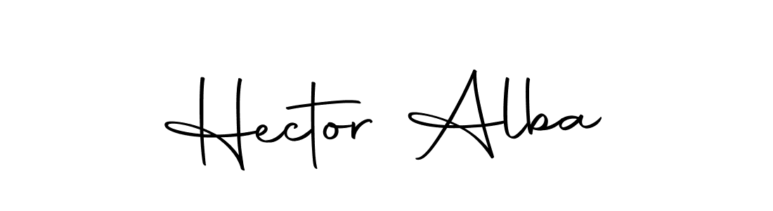The best way (Autography-DOLnW) to make a short signature is to pick only two or three words in your name. The name Hector Alba include a total of six letters. For converting this name. Hector Alba signature style 10 images and pictures png