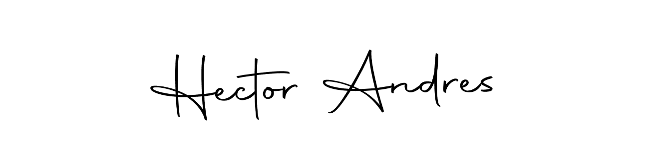 Create a beautiful signature design for name Hector Andres. With this signature (Autography-DOLnW) fonts, you can make a handwritten signature for free. Hector Andres signature style 10 images and pictures png