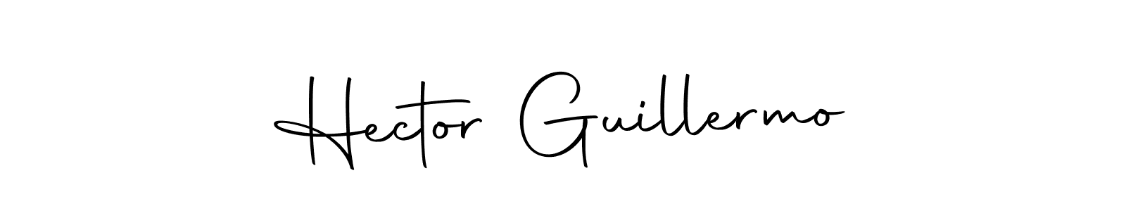 Design your own signature with our free online signature maker. With this signature software, you can create a handwritten (Autography-DOLnW) signature for name Hector Guillermo. Hector Guillermo signature style 10 images and pictures png