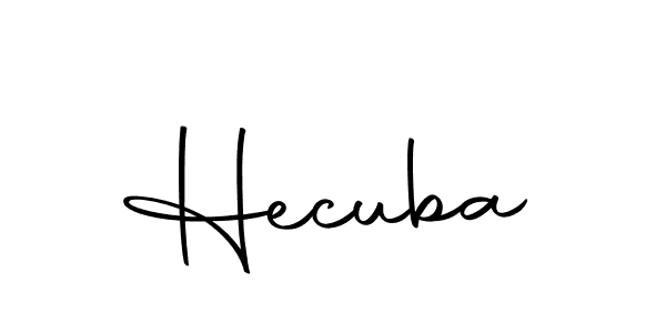 Design your own signature with our free online signature maker. With this signature software, you can create a handwritten (Autography-DOLnW) signature for name Hecuba. Hecuba signature style 10 images and pictures png
