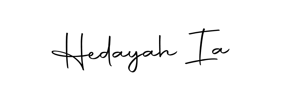 Make a beautiful signature design for name Hedayah Ia. With this signature (Autography-DOLnW) style, you can create a handwritten signature for free. Hedayah Ia signature style 10 images and pictures png