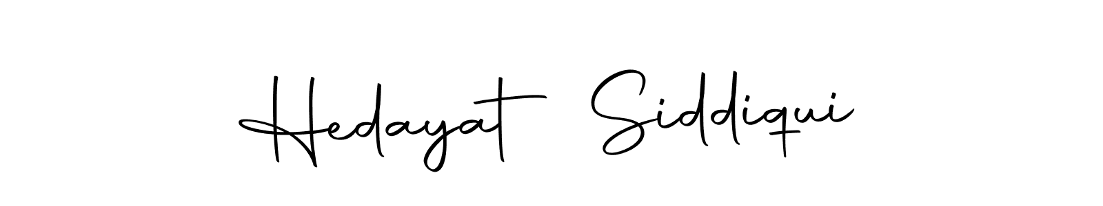 Design your own signature with our free online signature maker. With this signature software, you can create a handwritten (Autography-DOLnW) signature for name Hedayat Siddiqui. Hedayat Siddiqui signature style 10 images and pictures png