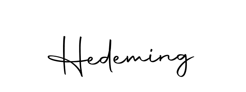 How to make Hedeming signature? Autography-DOLnW is a professional autograph style. Create handwritten signature for Hedeming name. Hedeming signature style 10 images and pictures png