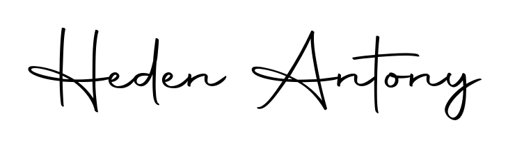 A timeless handwritten aesthetic for Heden Antony. The Autography-DOLnW font gives your signature a handcrafted feel with natural curves. Heden Antony signature style 10 images and pictures png