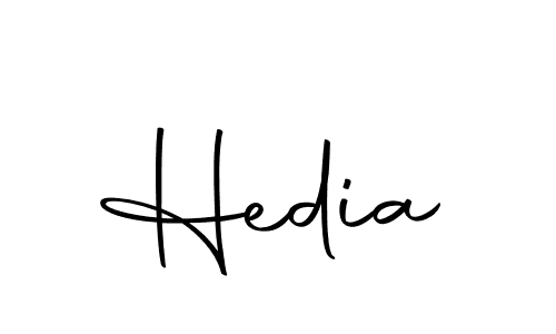 Design your own signature with our free online signature maker. With this signature software, you can create a handwritten (Autography-DOLnW) signature for name Hedia. Hedia signature style 10 images and pictures png