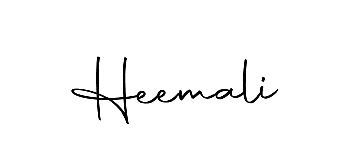 Create a beautiful signature design for name Heemali. With this signature (Autography-DOLnW) fonts, you can make a handwritten signature for free. Heemali signature style 10 images and pictures png