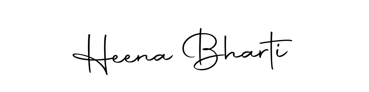 Create a beautiful signature design for name Heena Bharti. With this signature (Autography-DOLnW) fonts, you can make a handwritten signature for free. Heena Bharti signature style 10 images and pictures png