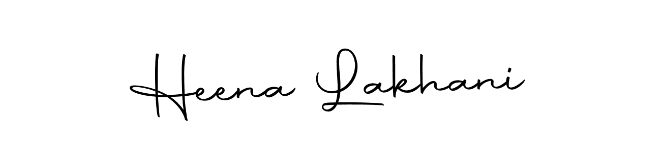 Similarly Autography-DOLnW is the best handwritten signature design. Signature creator online .You can use it as an online autograph creator for name Heena Lakhani. Heena Lakhani signature style 10 images and pictures png