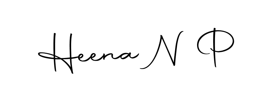 Heena N P stylish signature style. Best Handwritten Sign (Autography-DOLnW) for my name. Handwritten Signature Collection Ideas for my name Heena N P. Heena N P signature style 10 images and pictures png