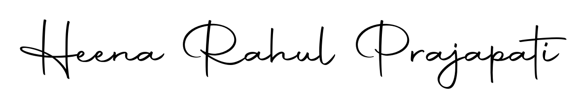 Autography-DOLnW is a professional signature style that is perfect for those who want to add a touch of class to their signature. Get Heena Rahul Prajapati name fancy signature for free. Heena Rahul Prajapati signature style 10 images and pictures png