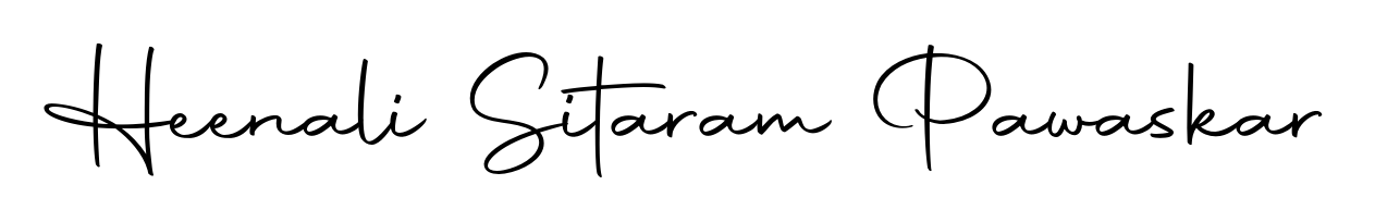 Elevate your brand with a stunning Heenali Sitaram Pawaskar eSignature. The Autography-DOLnW style provides a balanced, flowing aesthetic for everyday signing. Heenali Sitaram Pawaskar signature style 10 images and pictures png