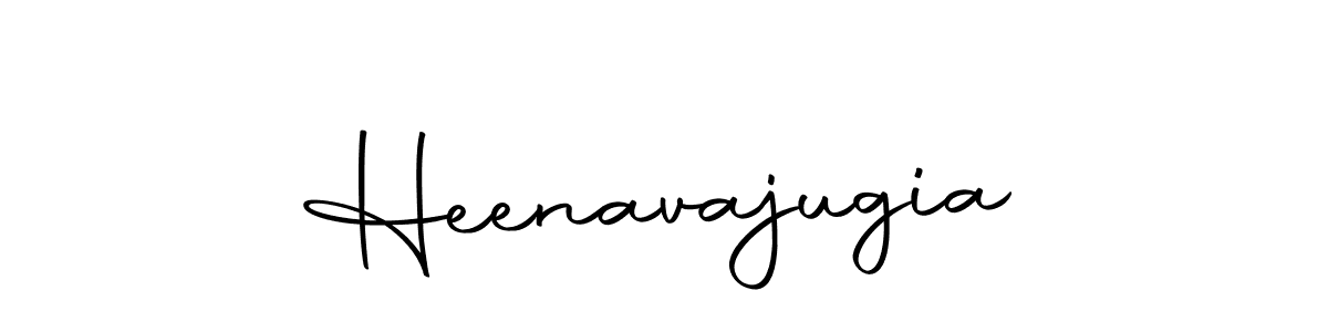 Create a beautiful signature design for name Heenavajugia. With this signature (Autography-DOLnW) fonts, you can make a handwritten signature for free. Heenavajugia signature style 10 images and pictures png