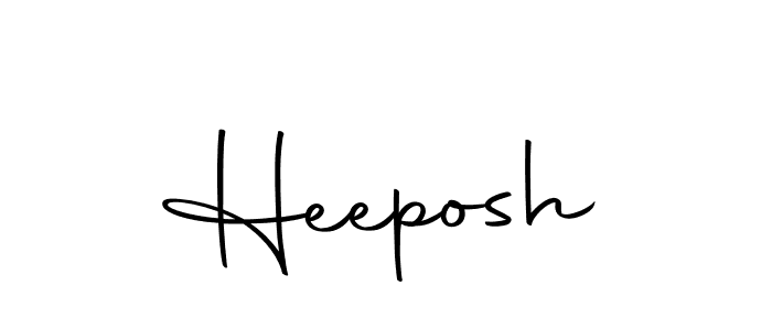 How to make Heeposh signature? Autography-DOLnW is a professional autograph style. Create handwritten signature for Heeposh name. Heeposh signature style 10 images and pictures png