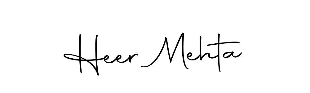 Create a beautiful signature design for name Heer Mehta. With this signature (Autography-DOLnW) fonts, you can make a handwritten signature for free. Heer Mehta signature style 10 images and pictures png