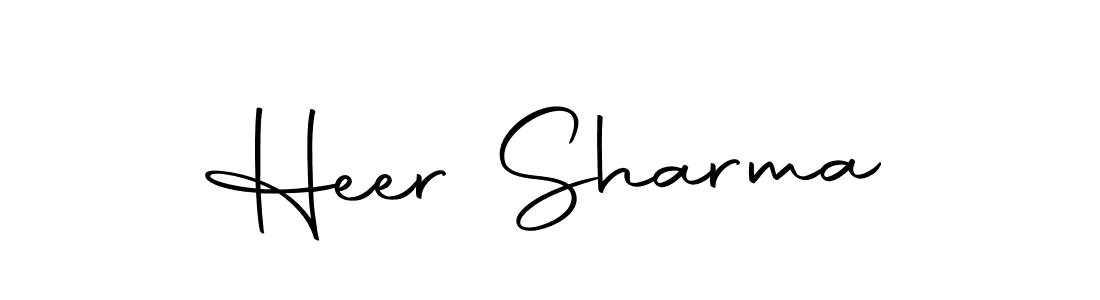 How to make Heer Sharma name signature. Use Autography-DOLnW style for creating short signs online. This is the latest handwritten sign. Heer Sharma signature style 10 images and pictures png