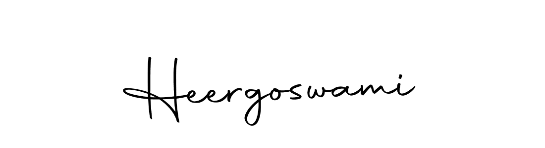 Design your own signature with our free online signature maker. With this signature software, you can create a handwritten (Autography-DOLnW) signature for name Heergoswami. Heergoswami signature style 10 images and pictures png