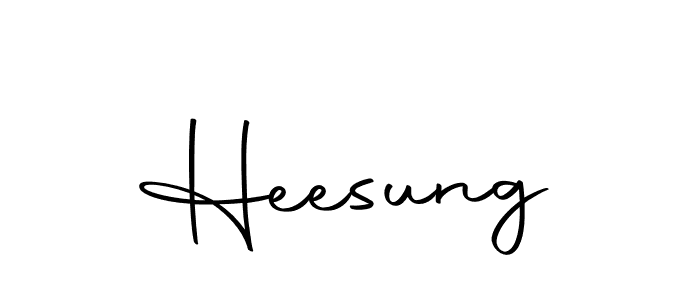 Make a beautiful signature design for name Heesung. Use this online signature maker to create a handwritten signature for free. Heesung signature style 10 images and pictures png