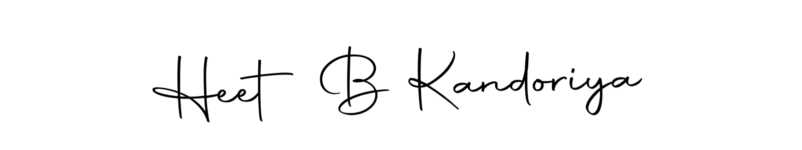 Use a signature maker to create a handwritten signature online. With this signature software, you can design (Autography-DOLnW) your own signature for name Heet B Kandoriya. Heet B Kandoriya signature style 10 images and pictures png