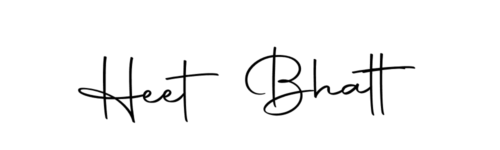 How to make Heet Bhatt name signature. Use Autography-DOLnW style for creating short signs online. This is the latest handwritten sign. Heet Bhatt signature style 10 images and pictures png