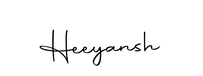 Make a beautiful signature design for name Heeyansh. With this signature (Autography-DOLnW) style, you can create a handwritten signature for free. Heeyansh signature style 10 images and pictures png