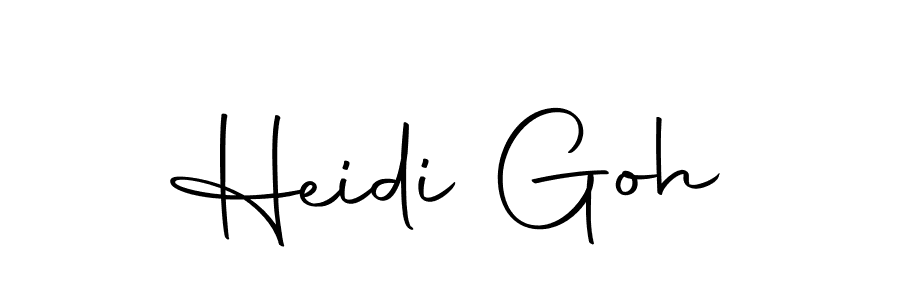 Use a signature maker to create a handwritten signature online. With this signature software, you can design (Autography-DOLnW) your own signature for name Heidi Goh. Heidi Goh signature style 10 images and pictures png