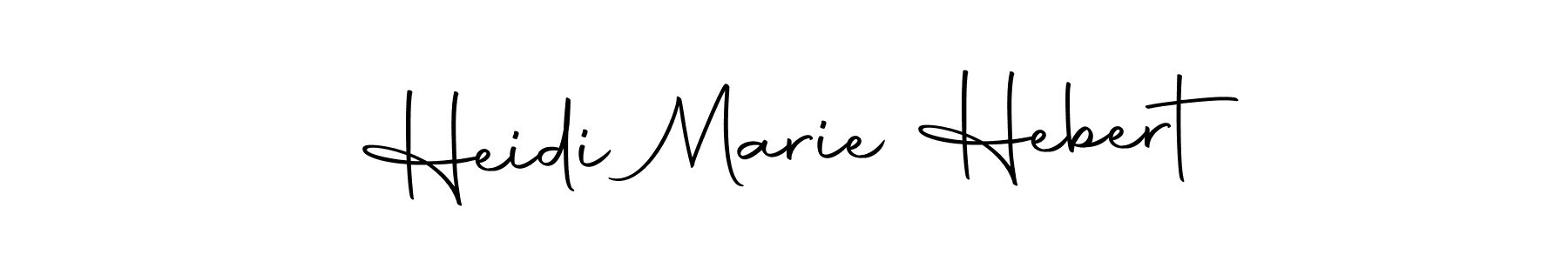 Make a beautiful signature design for name Heidi Marie Hebert. Use this online signature maker to create a handwritten signature for free. Heidi Marie Hebert signature style 10 images and pictures png