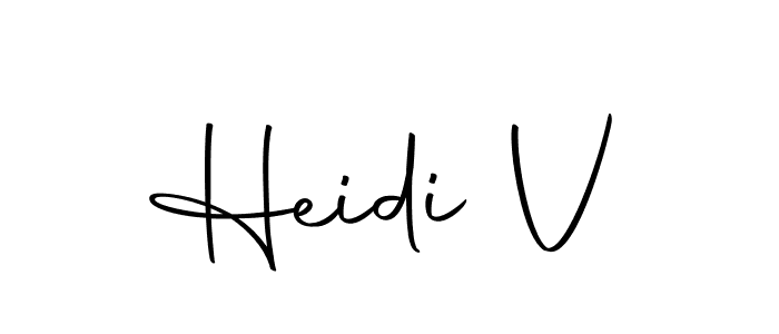 Also we have Heidi V name is the best signature style. Create professional handwritten signature collection using Autography-DOLnW autograph style. Heidi V signature style 10 images and pictures png