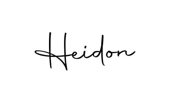 The best way (Autography-DOLnW) to make a short signature is to pick only two or three words in your name. The name Heidon include a total of six letters. For converting this name. Heidon signature style 10 images and pictures png