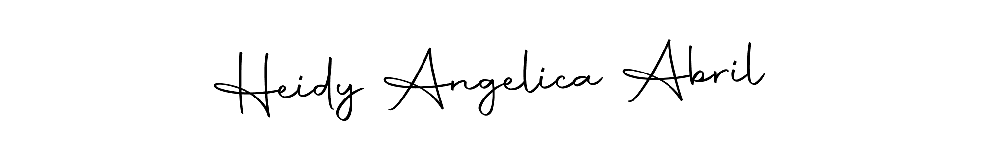 if you are searching for the best signature style for your name Heidy Angelica Abril. so please give up your signature search. here we have designed multiple signature styles  using Autography-DOLnW. Heidy Angelica Abril signature style 10 images and pictures png