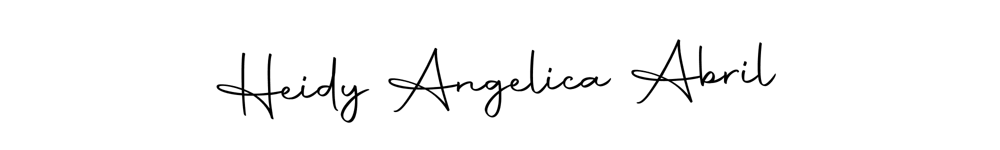Heidy Angelica Abril stylish signature style. Best Handwritten Sign (Autography-DOLnW) for my name. Handwritten Signature Collection Ideas for my name Heidy Angelica Abril. Heidy Angelica Abril signature style 10 images and pictures png