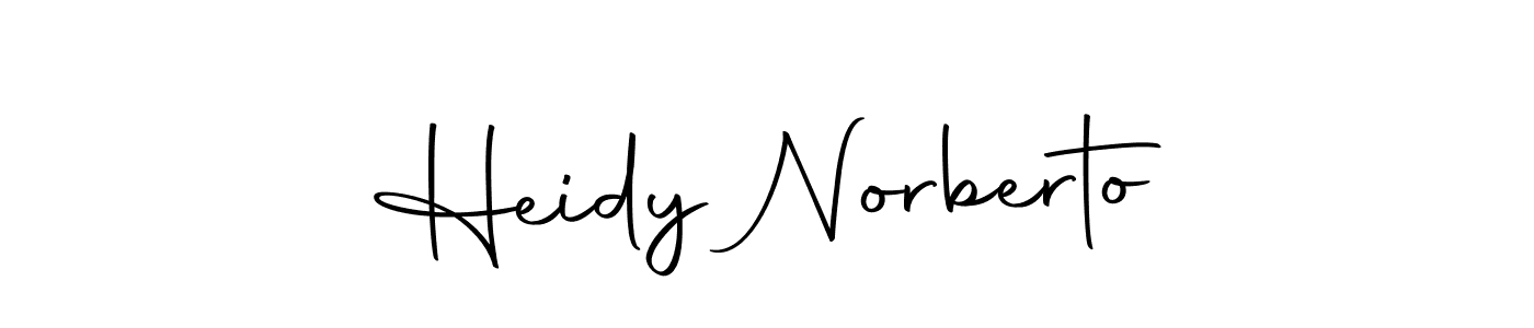 Use a signature maker to create a handwritten signature online. With this signature software, you can design (Autography-DOLnW) your own signature for name Heidy Norberto. Heidy Norberto signature style 10 images and pictures png