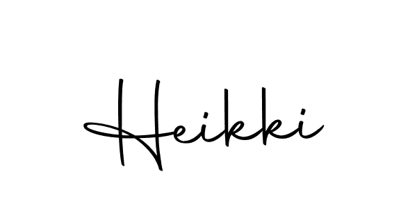 Make a beautiful signature design for name Heikki. With this signature (Autography-DOLnW) style, you can create a handwritten signature for free. Heikki signature style 10 images and pictures png