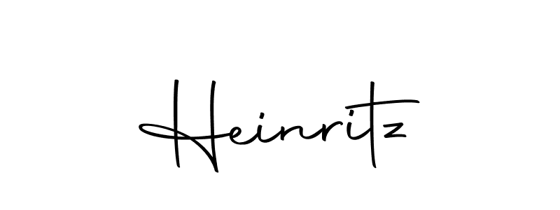 Design your own signature with our free online signature maker. With this signature software, you can create a handwritten (Autography-DOLnW) signature for name Heinritz. Heinritz signature style 10 images and pictures png