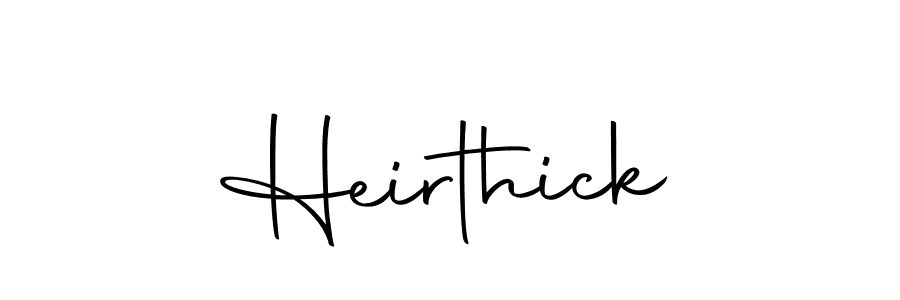 Heirthick stylish signature style. Best Handwritten Sign (Autography-DOLnW) for my name. Handwritten Signature Collection Ideas for my name Heirthick. Heirthick signature style 10 images and pictures png