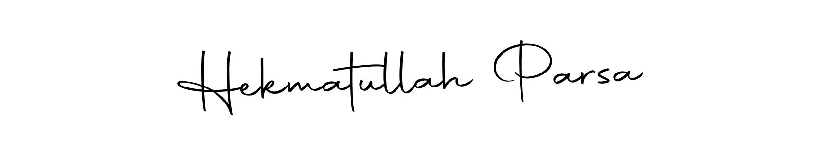 Create a beautiful signature design for name Hekmatullah Parsa. With this signature (Autography-DOLnW) fonts, you can make a handwritten signature for free. Hekmatullah Parsa signature style 10 images and pictures png