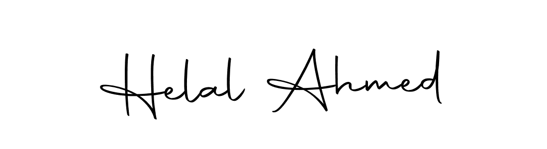 Make a beautiful signature design for name Helal Ahmed. With this signature (Autography-DOLnW) style, you can create a handwritten signature for free. Helal Ahmed signature style 10 images and pictures png