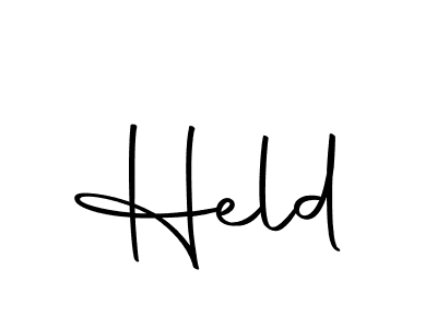 Design your own signature with our free online signature maker. With this signature software, you can create a handwritten (Autography-DOLnW) signature for name Held. Held signature style 10 images and pictures png
