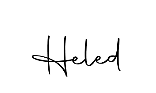 Create a beautiful signature design for name Heled. With this signature (Autography-DOLnW) fonts, you can make a handwritten signature for free. Heled signature style 10 images and pictures png