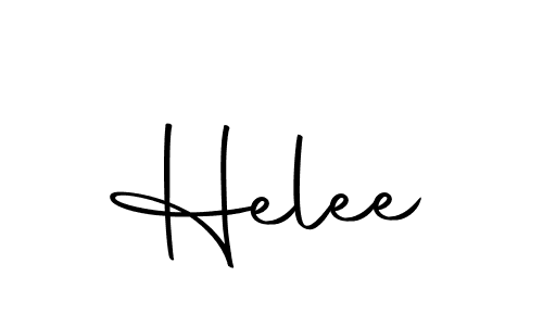 Helee stylish signature style. Best Handwritten Sign (Autography-DOLnW) for my name. Handwritten Signature Collection Ideas for my name Helee. Helee signature style 10 images and pictures png
