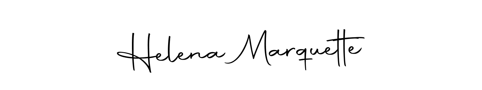 How to make Helena Marquette name signature. Use Autography-DOLnW style for creating short signs online. This is the latest handwritten sign. Helena Marquette signature style 10 images and pictures png