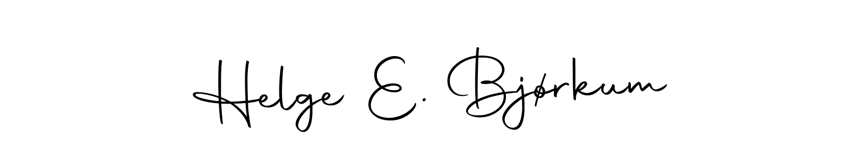 Also we have Helge E. Bjørkum name is the best signature style. Create professional handwritten signature collection using Autography-DOLnW autograph style. Helge E. Bjørkum signature style 10 images and pictures png