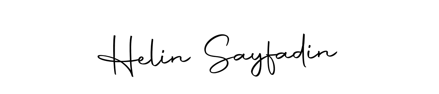 Use a signature maker to create a handwritten signature online. With this signature software, you can design (Autography-DOLnW) your own signature for name Helin Sayfadin. Helin Sayfadin signature style 10 images and pictures png