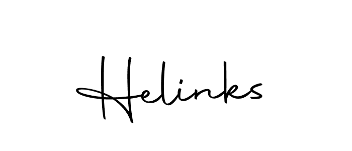 You should practise on your own different ways (Autography-DOLnW) to write your name (Helinks) in signature. don't let someone else do it for you. Helinks signature style 10 images and pictures png