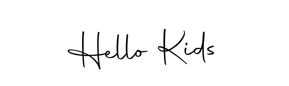 How to make Hello Kids name signature. Use Autography-DOLnW style for creating short signs online. This is the latest handwritten sign. Hello Kids signature style 10 images and pictures png