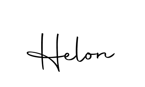 Design your own signature with our free online signature maker. With this signature software, you can create a handwritten (Autography-DOLnW) signature for name Helon. Helon signature style 10 images and pictures png